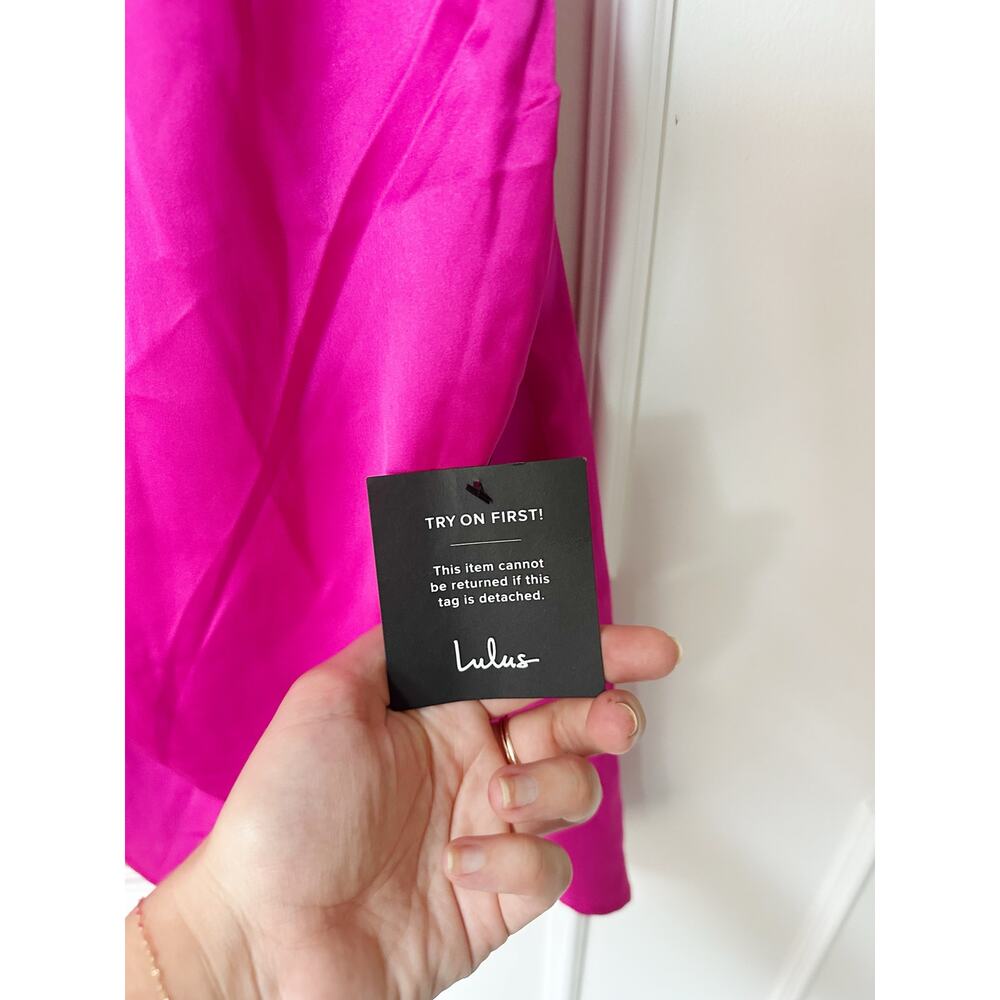 NWT Lulu's hot pink cocktail dress size XS - Picture 11 of 15